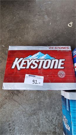 Lot 92 - KEYSTONE LAGER 355ML 24 CANS BEER (1)