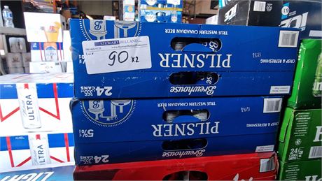 Lot 90 - BREWHOUSE PILSNER 24 PK (2)
