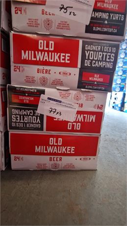 Lot 77 - OLD MILWAUKEE 24PK CAN (3)
