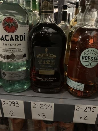 Lot  2-294  APPLETON ESTATE EXTRA RUM 750ML (3)