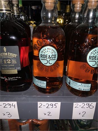 Lot  2-295  ROE & CO BLENDED 750ML (2)