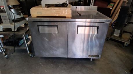 True 2 Door Refrigerator Stainless Steel