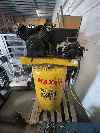 Lot 11 - Eagle Maxair Air Compressor and Tank
