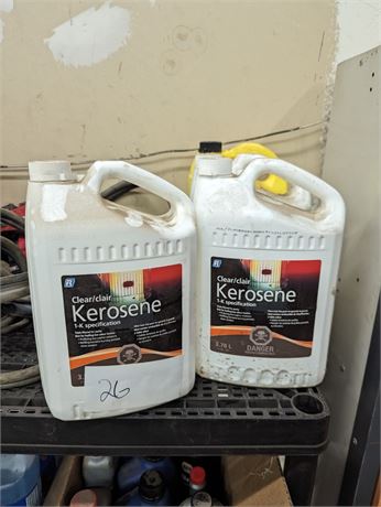 Lot 26 - SET:  Kerosene, Antifreezet Coolant , Brake Fluid Dot3