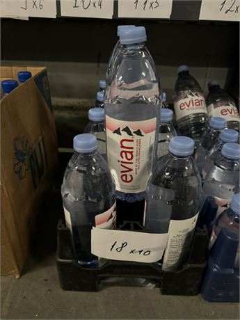 Lot 18 - Evian Natural Spring Water 1L