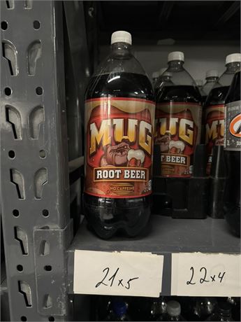 Lot 21 - MUG Root Beer 2L, A&W Diet 2L, Dr. Pepper Soda 2L