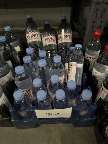Lot 19 - Evian Natural Spring Water 1.5L, 500ml, 330ml