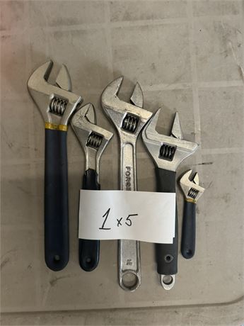Lot 1 - Adjustable Wrenches