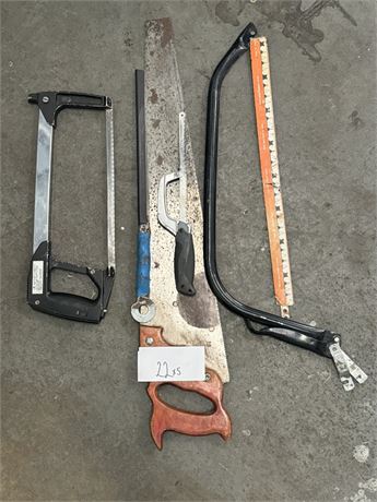 Lot 22 - Set of Hacksaw & HandSaw