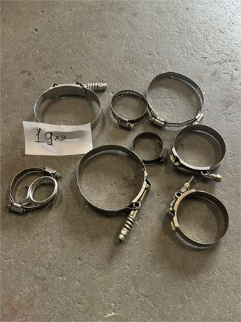 Lot 19 - Set of Stainless Steel Clamps