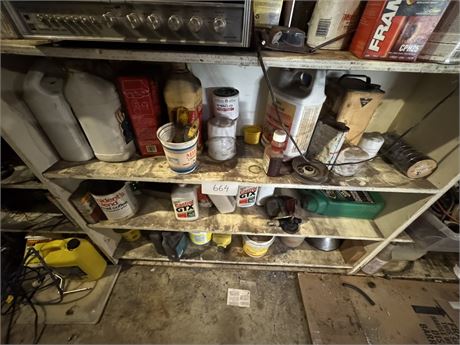 Lot 664 -Misc oils and lubricants