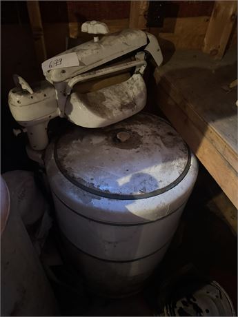 Lot 679 - Antique washing Machine