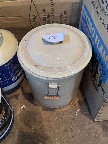 Lot 642 - Crock with Lid