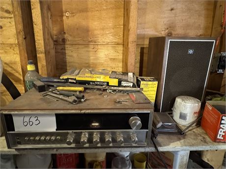 Lot 663 - Antique Radio/Sound System