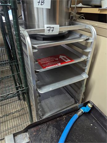 Lot 77 - Wheeled cooling rack