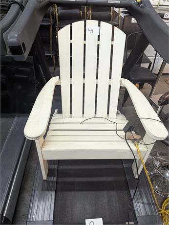 Lot 44 -Topher White Adirondack Chair