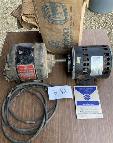 Lot 42 - (2) G3E Utility Motors
