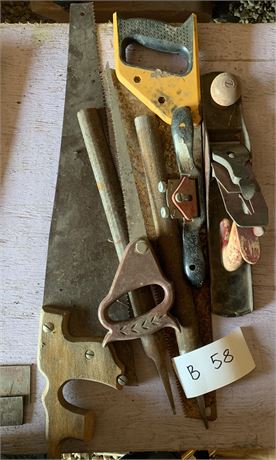 Lot 58 - Saws, Files, Hand Planers