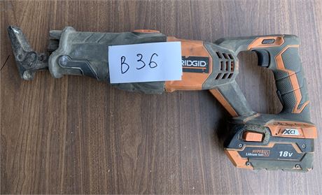 Lot 36 - Ridgid Reciprocating saw