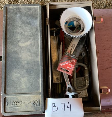 Lot 74 - Rifle Cleaning Kit and Steel Lock Box