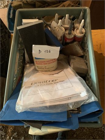 Lot 126 - Various Sandpaper and Sealant