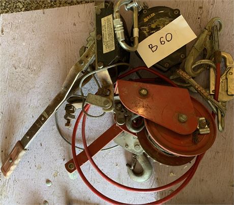 Lot 60 - Comealongs, Hand Winch, Full arrest