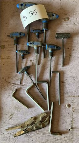 Lot 56 - Allen Key Kits and Vise Grips