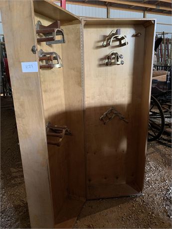 Lot 177 - Harness and Reins cabinet