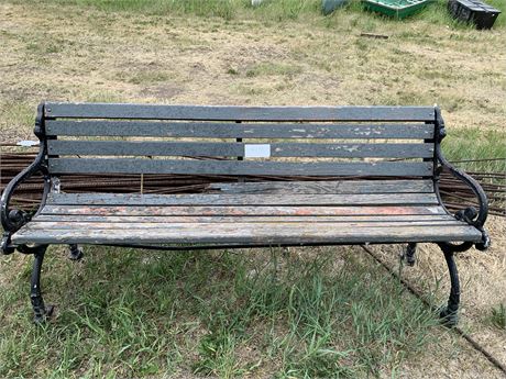 Lot 174 - (2) Cast Iron Benches and Steel Bars
