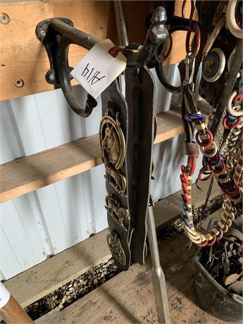 Lot 114 - (2) Leather Strap with Medallions