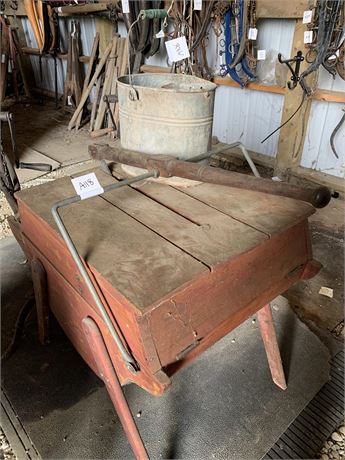 Lot 118 - Antique Washer machine and Mop Bucket