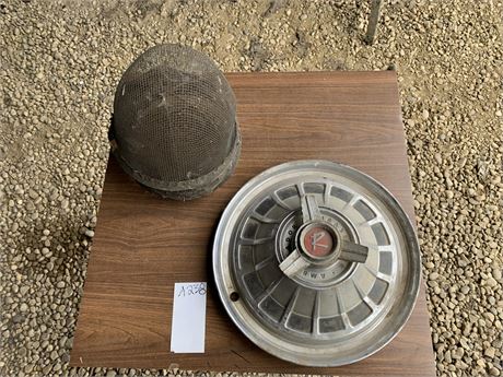 Lot 238 - (3) Horse or Cow Grazing Muzzles and Wheel Hub Cap