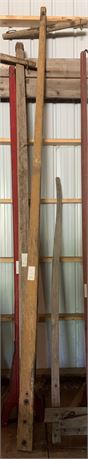 Lot 31 -(8) poles , neck yoke & shafts