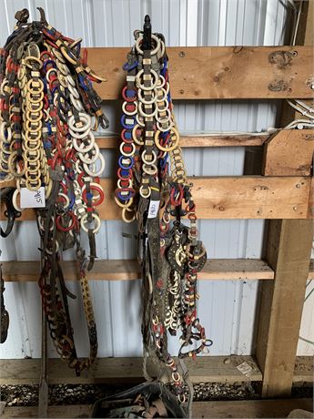 Lot 116 -  Antique Horse harness celluloid spreaders