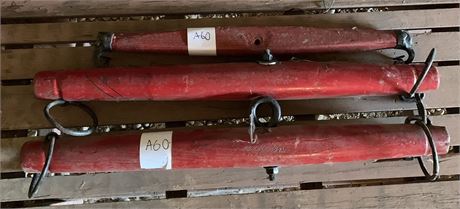Lot 60 -(7) Single Tree yoke with Leather Loops