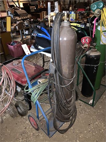 Lot 148 -Welding Tank and Cart