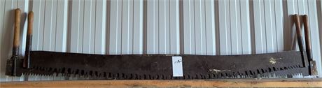 Lot 82 - (2) Rustic Crescent 2 Man Saw