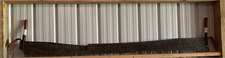 Lot 68 - (2) Vintage Crosscut Saws