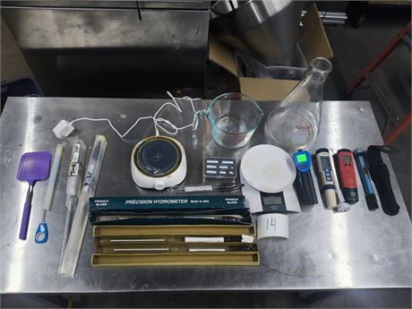Lot 14 - Precision Hydrometer and Lab Fish Magnetic Stirrer
