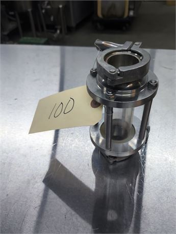 Lot 100 - Quad-clamp Inline Sight Glass