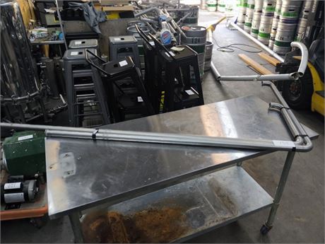 Lot 134 - "L" Shaped Stainless Steel Pipes