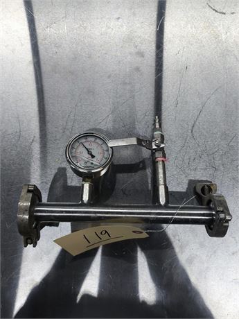 Lot 119 - Stainless Steel Piping with Gas Gauge