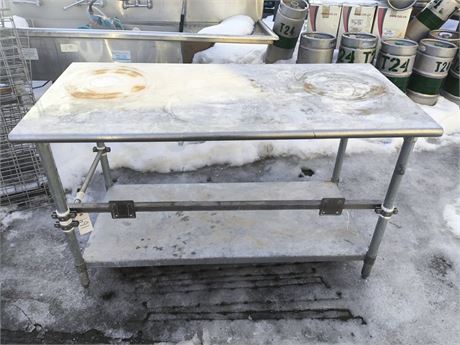 Lot 169 - Stainless Steel Table