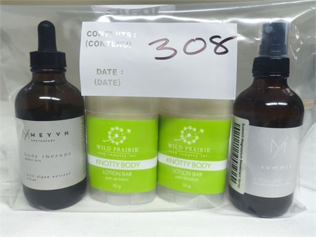 Lot 308 - Lotion and Therapy Oil