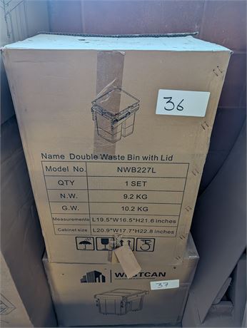 Lot 36 - Northam Double Waste Bin