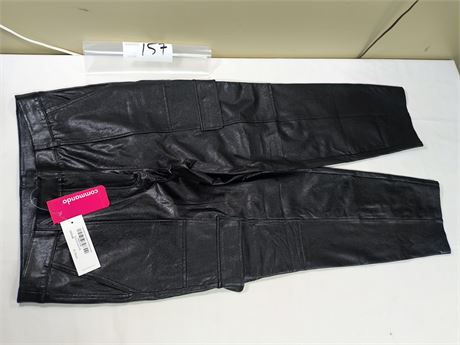 Lot 157 - Commando Faux Leather 7/8 Utility Trouser, Size Medium