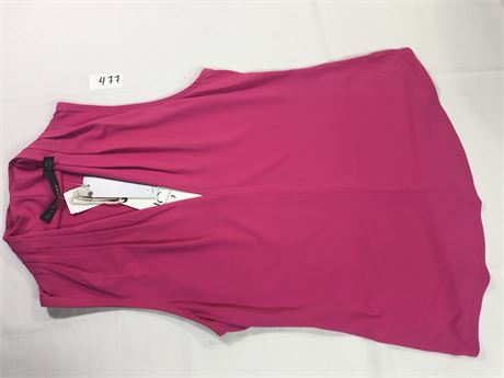 Lot 477 - Iris Setlakwe Matte Jersey Sleeveless Pleated V-Neck Top, Size S