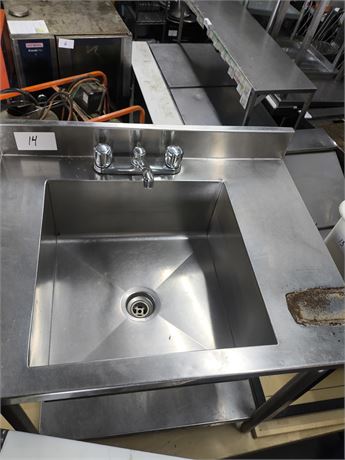 Lot 14 - Stainless Steel Sink Table