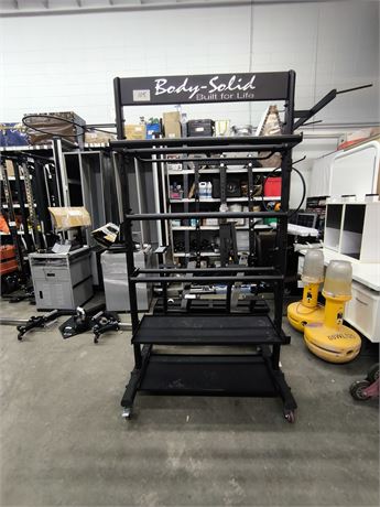 Lot 105 - Body Solid Weights and Accessories Rack