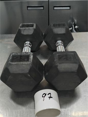 Lot 97 - 25Lbs Dumbbells